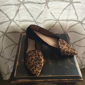 Leopard print flats
